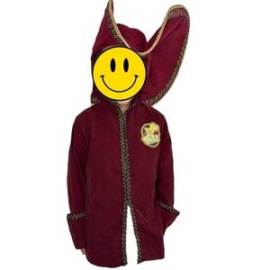 Disney Store Captain Hook Costume Jacket And Hat Child Size XS 4/5